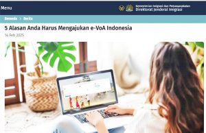 인도네시아 전자 도착 비자(e-VoA) 신청, 5가지 이유