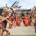 ▲칼리만탄 지역 다약족 민속 예술인 툰당(Tundang)