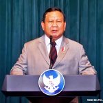 ▲프라보워 대통령은 두바이에서 열린 월드 거버먼트 서밋 국제 포럼에서 투자 관리청(BPI Danantara) 공식 출범을 발표하고 있다. 2025.2.13. 사진 대통령궁