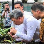 왕루퉁 주인도네시아 중국 대사, 보고르 식물원(Kebun Raya Bogor, KRB) 방문. 2025.2.13