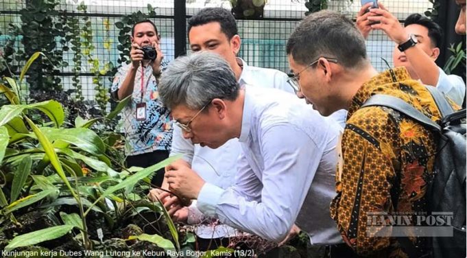 왕루퉁 중국 대사, 인도네시아 생물다양성에 감탄