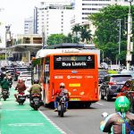 자카르타 전기버스 Bus Listrik. 사진 자카르타주정부