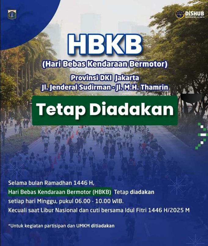 자카르타 라마단 기간 중 차 없는 날 지속