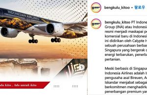 Indonesia Airlines 하늘 난다