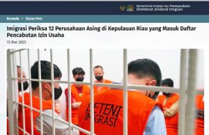 이민국, PMA 합동단속 ‘위라 와스파다’ 작전 중