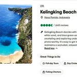 ▲인도네시아 발리 누사 페니다의 클링킹 해변. Pantai Kelingking di Nusa Penida, Bali