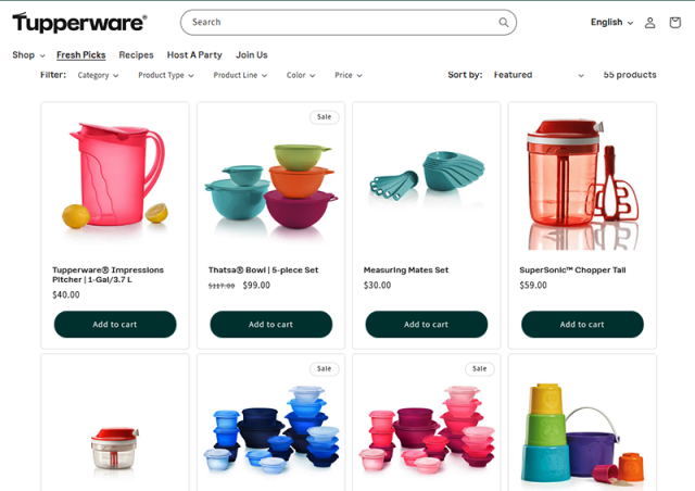 용기 브랜드 터퍼웨어(Tupperware)