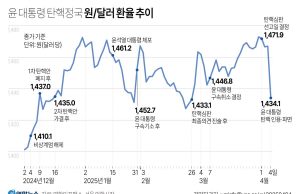 尹파면·약달러에 환율 32.9원 하락…2년5개월만에 최대폭