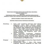 ▲2024년 제8호 무역부 장관령(Permendag 8-2024)