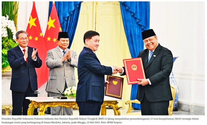 인도네시아-중국, 12개 전략적 MOU 체결 ‘포괄적 전략 동반자 관계’ 한층 강화
