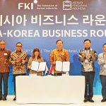 김창범 한국경제인협회 부회장과 신타 캄타니 인니경총 (APINDO) 회장