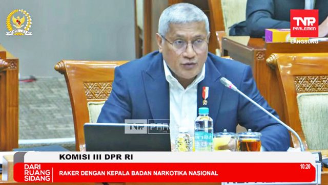 마르티누스 후콤 국가마약청(Badan Narkotika Nasional, BNN) 청장