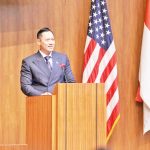 미국 스탠퍼드 대학교에서 아구스 하리무르티 유도요노(AHY) 인프라 및 지역 개발 조정부 장관