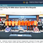 이민국 외국인 위라 와스파다 작전 단속 보도. 2025.5.17