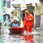 자카르타 저지대 해수 범람으로 침수