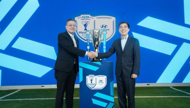 현대차 아태권역본부 김성남 전무와 Major General Khiev Sameth (AFF 회장)이 ASEAN Hyundai Cup 협약하고 있다. 2025.5.26. 현대차 제공