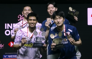 (영상) 인도네시아오픈, 한국 남자 복식 서승재-김원호 우승, 여복은 3위 차지