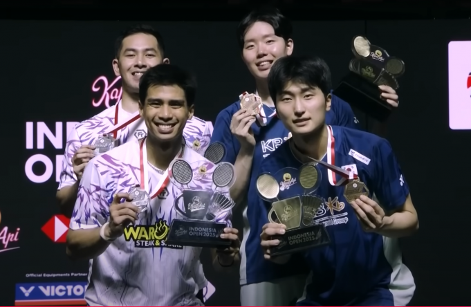 (영상) 인도네시아오픈, 한국 남자 복식 서승재-김원호 우승, 여복은 3위 차지