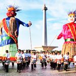 자카르타 버따위 전통문화 행사 온델 온델