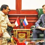 프라보워 대통령과 세르게이 겐나디예비치 톨체노프 주인도네시아 러시아 대사