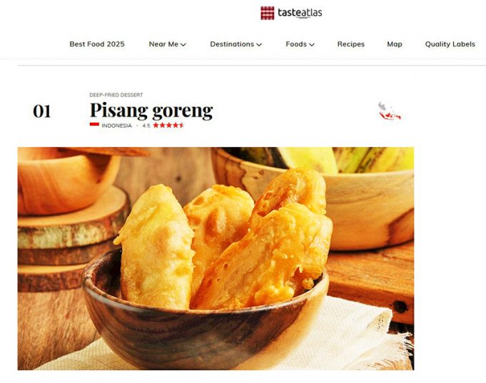 ‘인도네시아 최고 디저트 10선’ 발표… 국민 간식 ‘피상 고렝’ 1위 영예