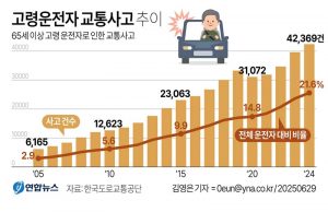 고령운전자 교통사고 추이