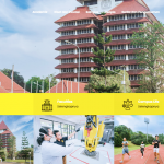 국립인도네시아대학교 Universitas Indonesia 홈페이지 캡쳐