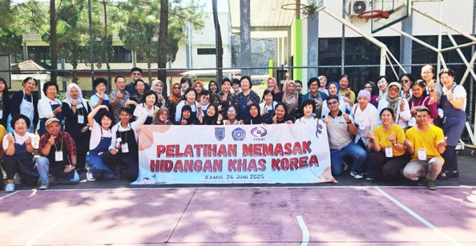 살라티가에서 열린 한식 요리 강습 문화 교류 다져