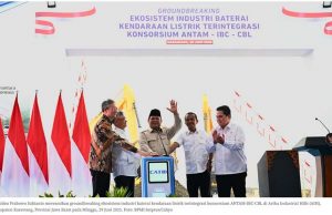 프라보워, 동남아 최대 전기차 배터리 공장 첫 삽… “다운스트림 산업화, 국가 오랜 숙원”