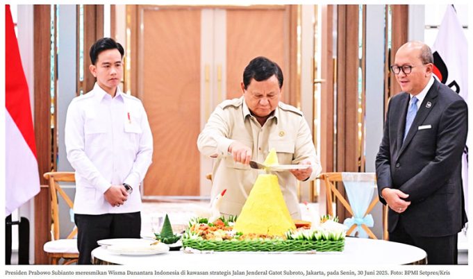 프라보워 대통령, 다난타라 청사 개관…“국가 투자 운용의 중심될 것”