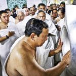 프라보워 수비안토 대통령이 사우디 국빈 방문 중 성지 메카에서 움라 순례하고 있다. (사진 2025년 7월 3일 대통령궁 BPMI Setpres)