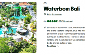 워터봄 발리, ‘2025 세계 최고 워터파크’ 영예… 트립어드바이저 선정