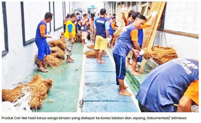 치아미스 재소자가 만든 ‘코이어네트’ 한국·일본 첫 수출길 열어