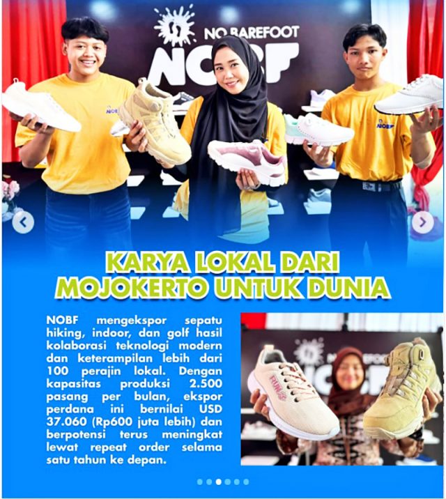 신발 제조업체 CV 미트라인도 슈즈 프라타마 브랜드 ‘NOBF(No Bare Foot)’ 수출 기념식. 2025.8.1