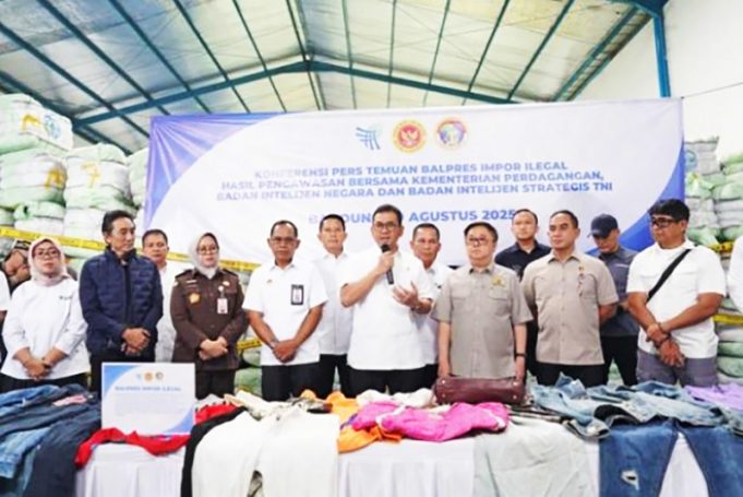 무역부, 264억 루피아 상당 불법 수입품 적발