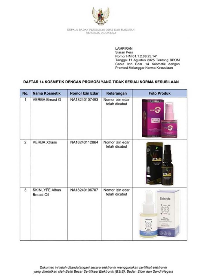 식약청, ‘풍속 저해’ 문구 사용한 화장품 14종 허가 취소