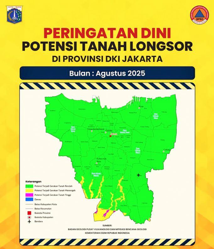 계속되는 폭우에 자카르타 남부·동부, ‘지반 침하’ 경계령 발령