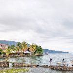 토바 호수 선착장. 사진.pixnio