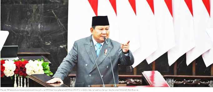 프라보워 첫 국정연설, 경제 성장과 국가 영양 혁명 선포