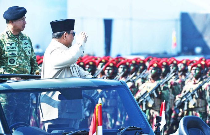 프라보워 대통령, 글로벌 위협 속 국가 방위의 중요성 역설