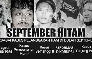 ‘검은 9월(#SeptemberHitam)’, 인도네시아의 잊히지 않는 비극