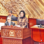 스리 물야니 인드라와티(Sri Mulyani Indrawati) 재무부 장관, 국회 예산위원회(Badan Anggaran DPR RI)와의 합동 회의