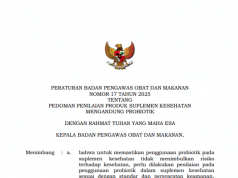 BPOM, 프로바이오틱스 건강 보조 식품 신규 규정 발표… 소비자 보호 및 산업 경쟁력 강화 나서