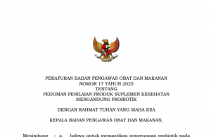 BPOM, 프로바이오틱스 건강 보조 식품 신규 규정 발표… 소비자 보호 및 산업 경쟁력 강화 나서