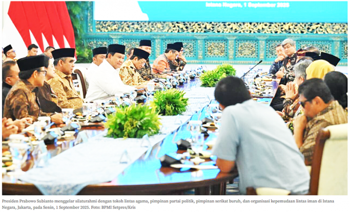 초종교 청년 단체, 프라보워 대통령에 8대 요구사항 전달