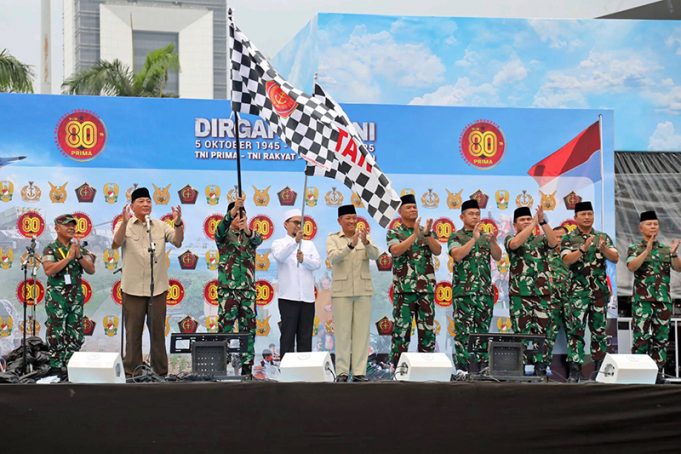 인도네시아 국군(TNI), 창설 80주년 행사에 13만 명 최대 규모