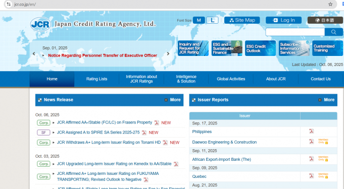 日 신용평가사 JCR, 인도네시아 국가신용등급 ‘BBB+’ 안정적 전망 유지