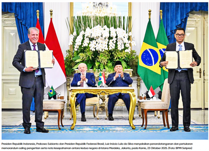 인도네시아-브라질, 에너지·과학기술·경제 전반 포괄 협력 강화