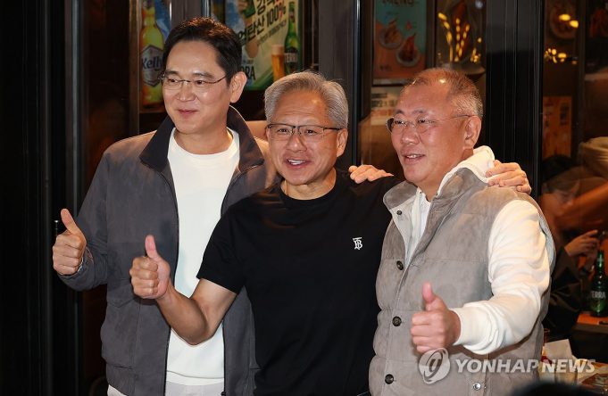 “인생 최고의 날” 젠슨 황, 이재용·정의선과 AI깐부 되고 골든벨까지