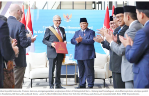 프라보워 대통령, 빌 게이츠와 회담… 인류 공헌 기려 최고 공로 훈장 수여